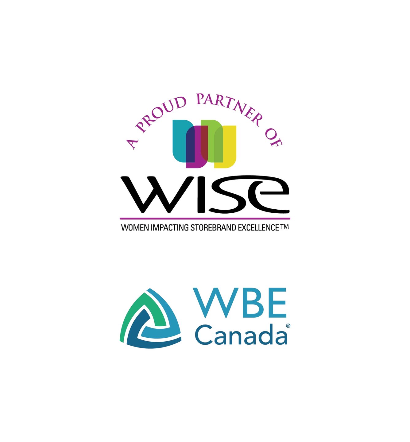 The WISE 'A proud partner of' logo above the WBE Canada logo